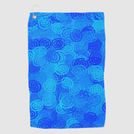 Toalla De Golf Patrón de Remolinos Azules