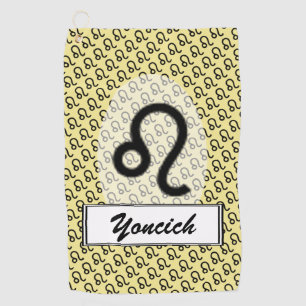 Toalla De Golf Patrón de símbolos Zodiac de Kenneth Yoncich