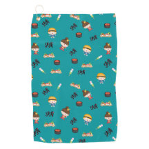 Patrón de sushi divertido