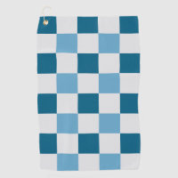 Patrón De Tablero Blanco Y Azul