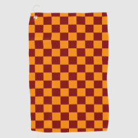 Patrón de tablero de cheques rojo + Naranja