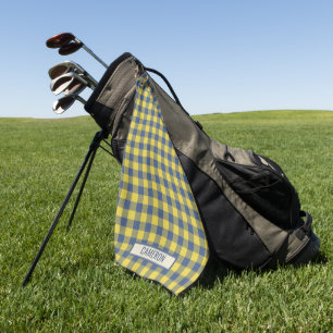 Toalla De Golf Patrón de Tartán de Cuadro Escocés de Búfalo Perso