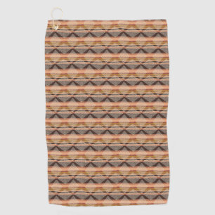 Toalla De Golf Patrón de tela de barro beige marrón