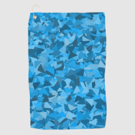 Toalla De Golf Patrón de triángulo azul