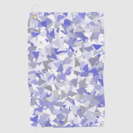 Toalla De Golf Patrón de triángulo gris morado