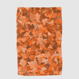 Toalla De Golf Patrón de triángulo marrón naranja