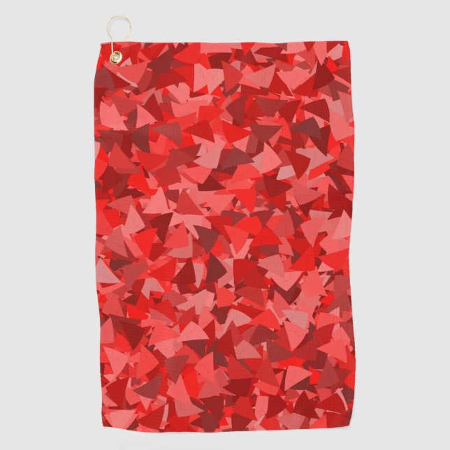 Toalla De Golf Patrón de triángulo rojo (Anverso)