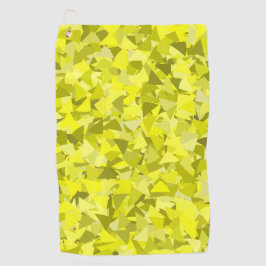 Toalla De Golf Patrón de triángulo verde amarillo