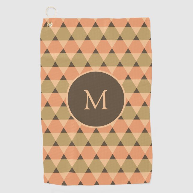 Toalla De Golf Patrón de triángulos (Anverso)