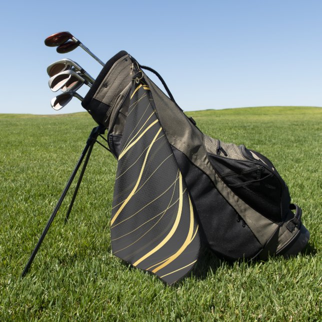 Toalla De Golf Patrón dorado 1 (Verde)