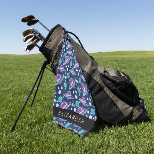 Toalla De Golf Patrón espacial, planetas, estrellas, galaxia, tu 