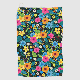Toalla De Golf Patrón floral de vibrante Ditsy-43785