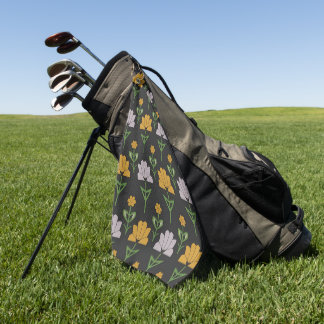 Toalla De Golf Patrón floral vibrante