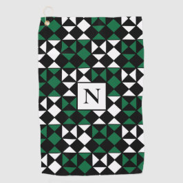 Toalla De Golf Patrón geométrico moderno y elegante personalizado