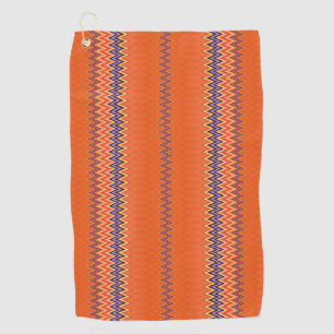 Toalla De Golf Patrón ondulado naranja