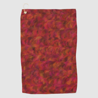 Toalla De Golf Patrón sin foco de resumen rosado rojo