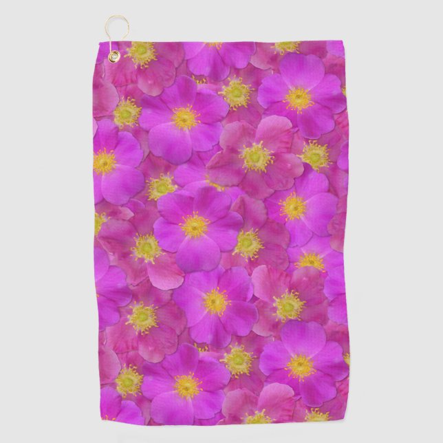 Toalla De Golf Patrón sin soldadura de Rosa salvaje (Anverso)