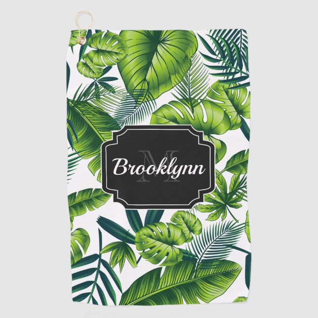 Toalla De Golf Patrón tropical (Anverso)