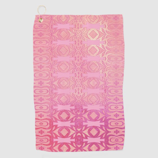 Toalla De Golf pattern abstract pink (Anverso)
