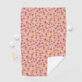 Toalla De Golf Peach Floral Ditsy