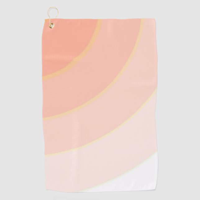 Toalla De Golf Peach Swirls (Anverso)