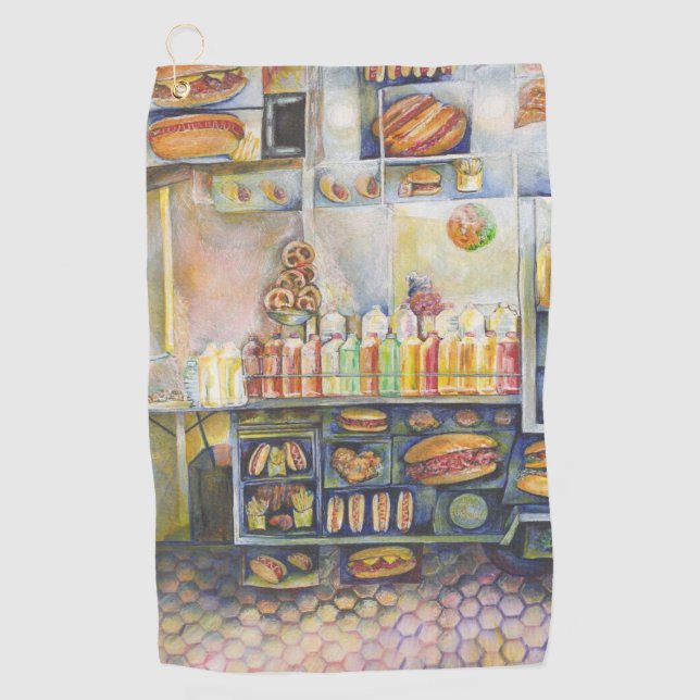 Toalla De Golf Peligrosamente Cerca De La Diversión (Anverso)