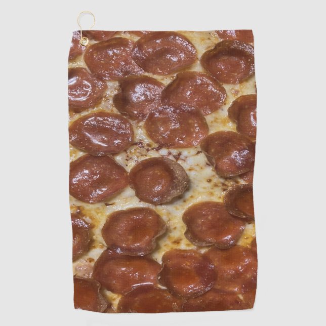 Toalla De Golf Pepperoni Pizza (Anverso)