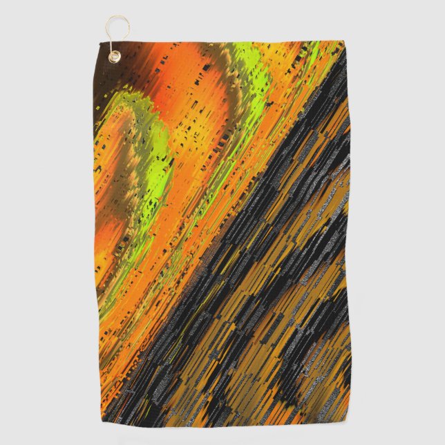 Toalla De Golf Pequeño mosaico amarillento desmoronado y deformad (Anverso)