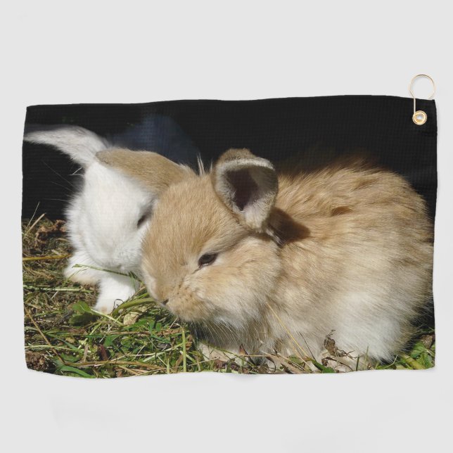 Toalla De Golf Pequeños conejitos esponjosos (Horizontal)