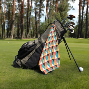 Toalla De Golf pequeños triángulos multicolores