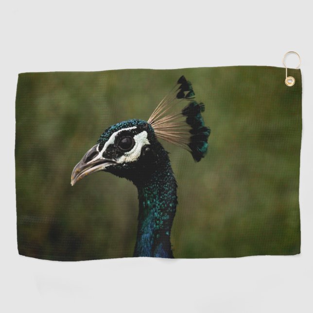 Toalla De Golf Perfil de pavo real  (Horizontal)