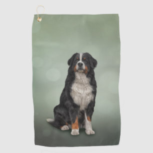 Toalla De Golf Perro de montaña de Bernese