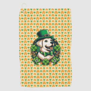 Toalla De Golf Perro lindo del Día de San Patricio