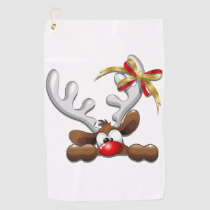 Toalla De Golf Personaje de Navidades divertidos y desconcertados