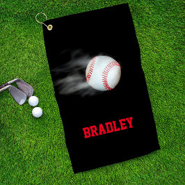 Toalla De Golf Personaliza al jugador del equipo de béisbol Pitch