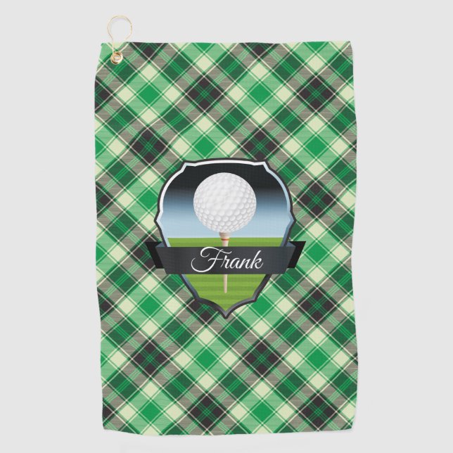 Toalla De Golf Personaliza Verde (Anverso)