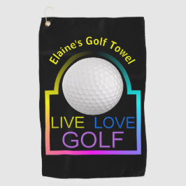 Toalla de golf personalizada