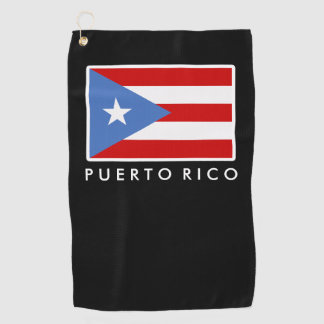 Toalla de golf personalizada, bandera de Puerto Ri