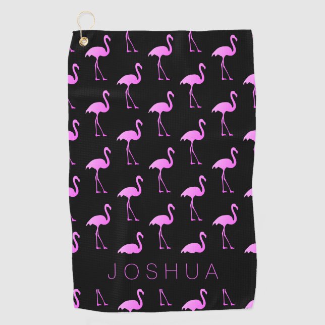 Toalla de golf personalizada con estampado de flam (Anverso)