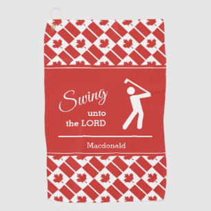 Toalla de golf personalizada de CANADÁ Swing Unto 