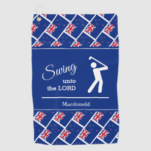 Toalla de golf personalizada de Nueva Zelanda cris