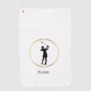 Toalla de golf personalizada de Silhouette para mu