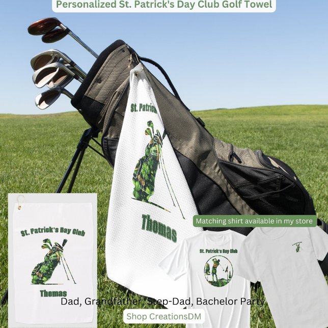 Toalla de golf personalizada del club St. Patrick' (Subido por el creador)