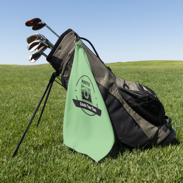 Toalla de Golf Personalizada – Nombre o Foto Perso (Verde)