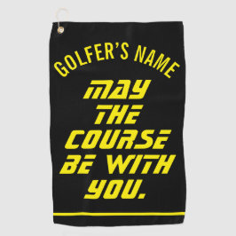 Toalla de Golf Personalizada 'Que la pista esté co