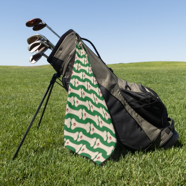 Toalla de Golf Personalizada – Regalo de Golf Pers (Verde)