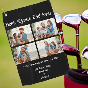 Toalla De Golf Personalizado 4 collage de fotos Día del padre mej