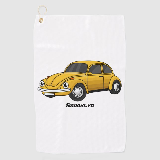 Toalla De Golf Personalizado de coche clásico (Anverso)
