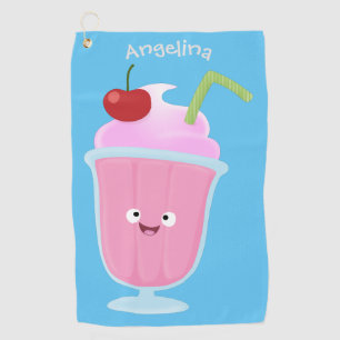 Toalla De Golf Personalizado de helados de fresa de fresa