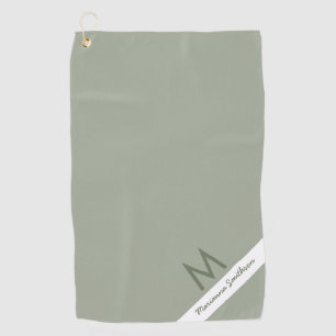 Toalla De Golf Personalizado de nombre monogramado moderno de ban